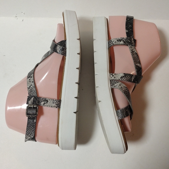 Blowfish Snakeskin Women's Strappy Platform Toe Sandals Size 7 - Picture 6 of 7